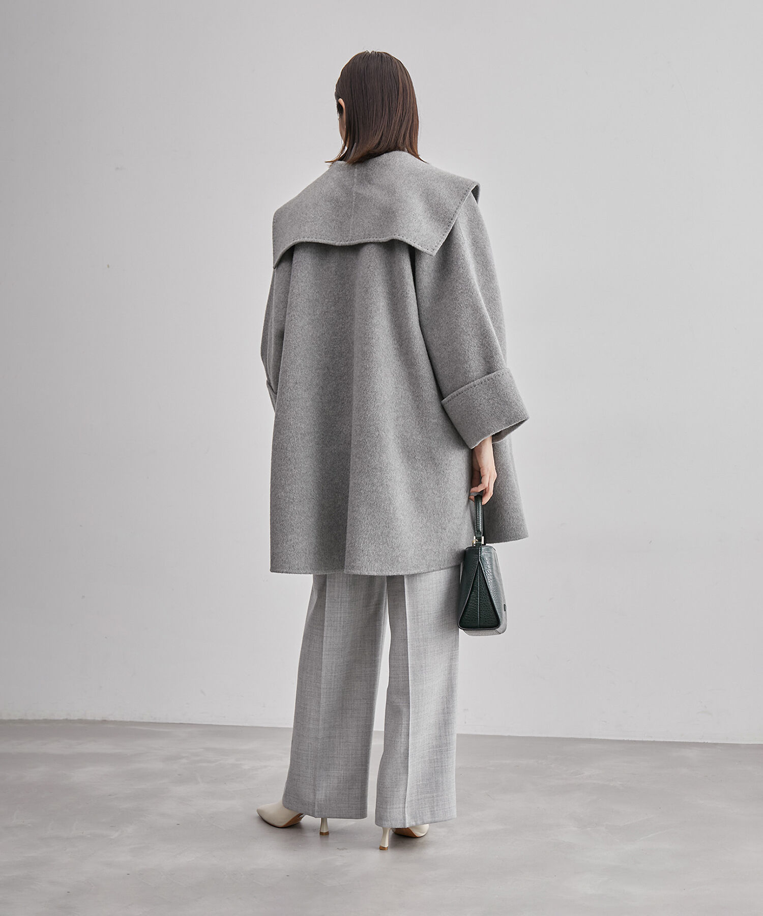 ROPE「【SUPER140's】【雑誌掲載】メルトンショールカラーコート」|その他|