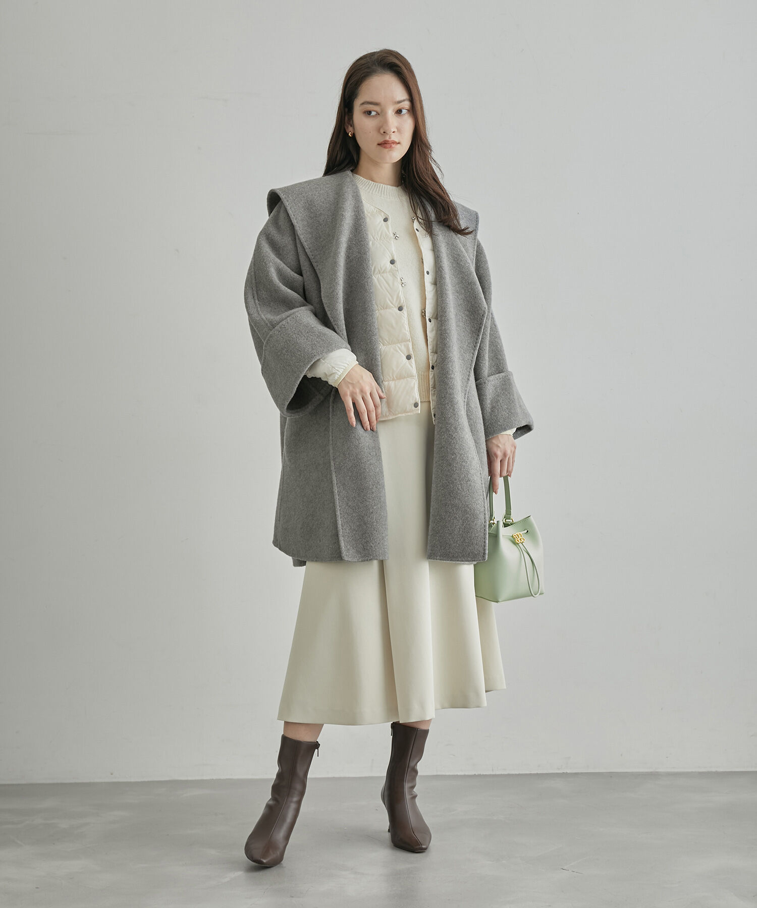 ROPE「【SUPER140's】【雑誌掲載】メルトンショールカラーコート」|その他|