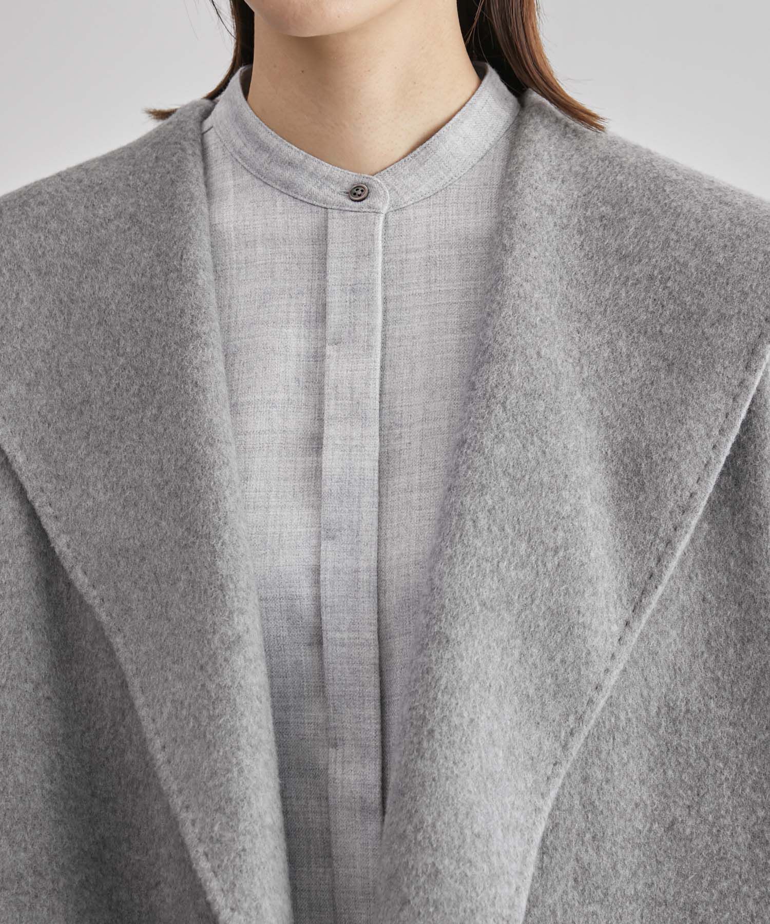 ROPE「【SUPER140's】【雑誌掲載】メルトンショールカラーコート」|その他|