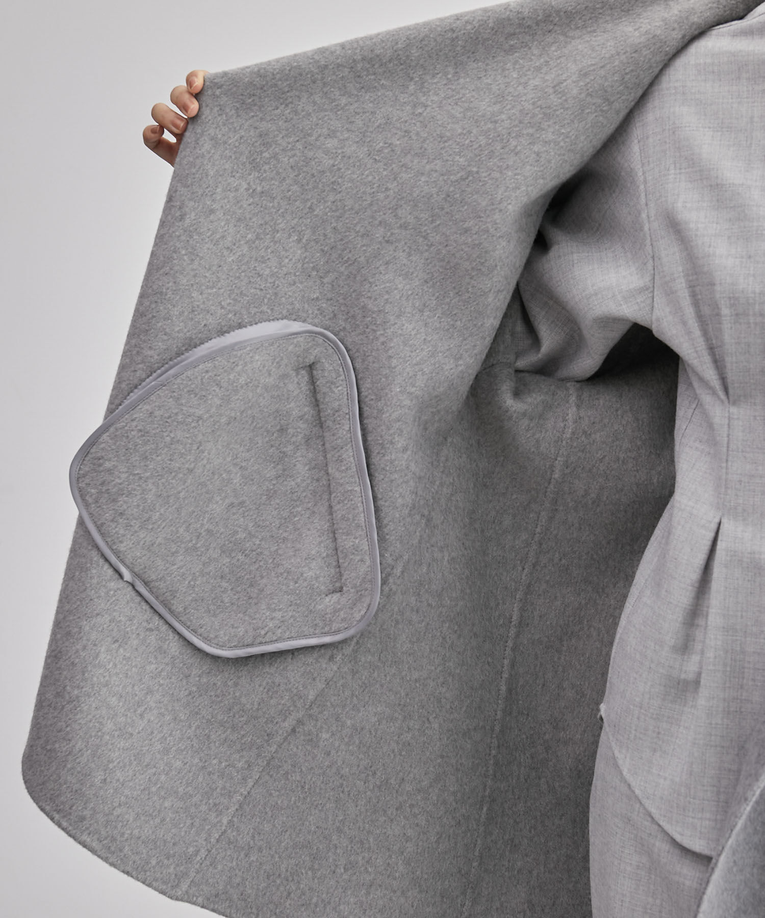 ROPE「【SUPER140's】【雑誌掲載】メルトンショールカラーコート」|その他|