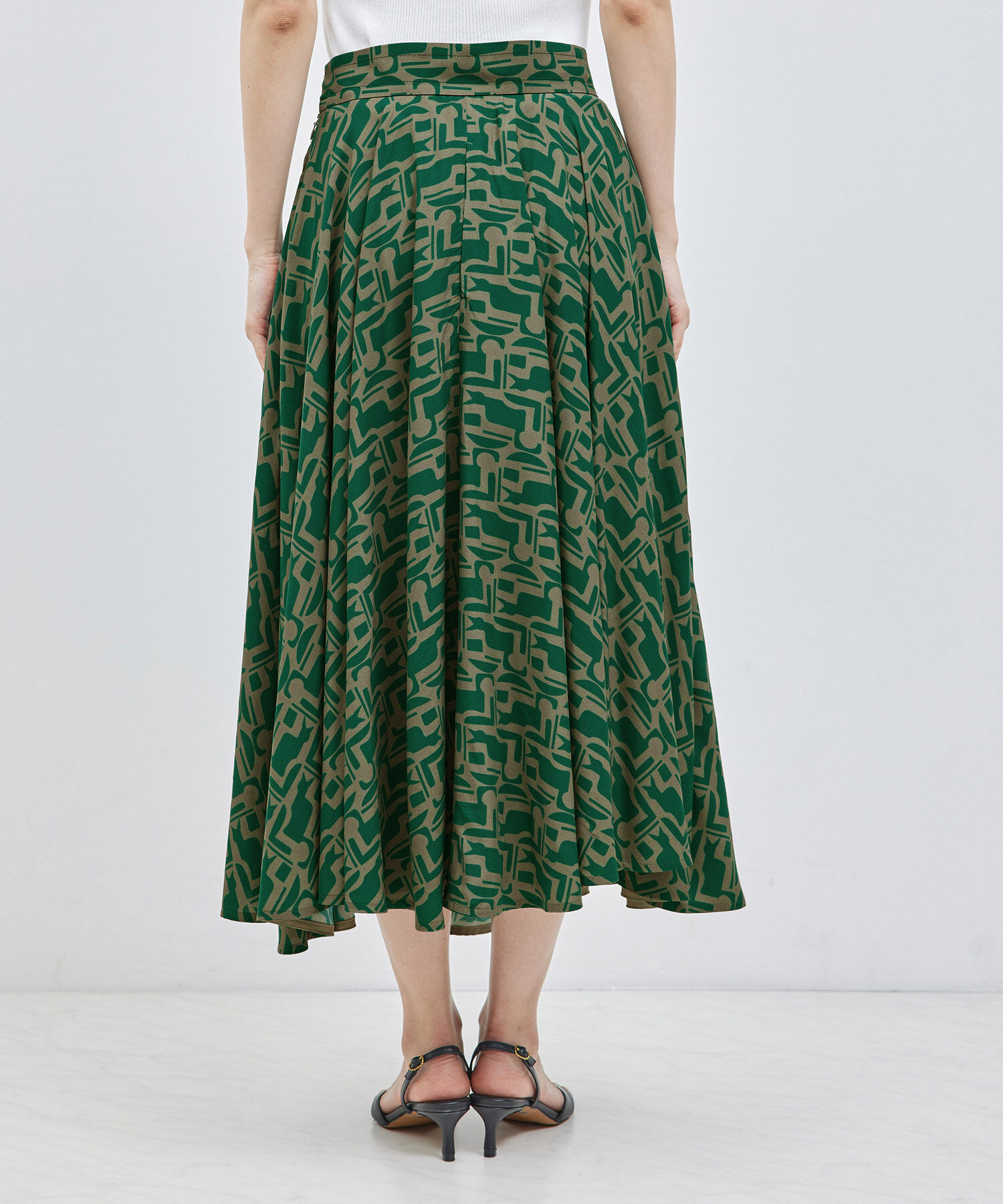 ROPE「【DEVEAUX】プリントフレアスカート」|スカート|