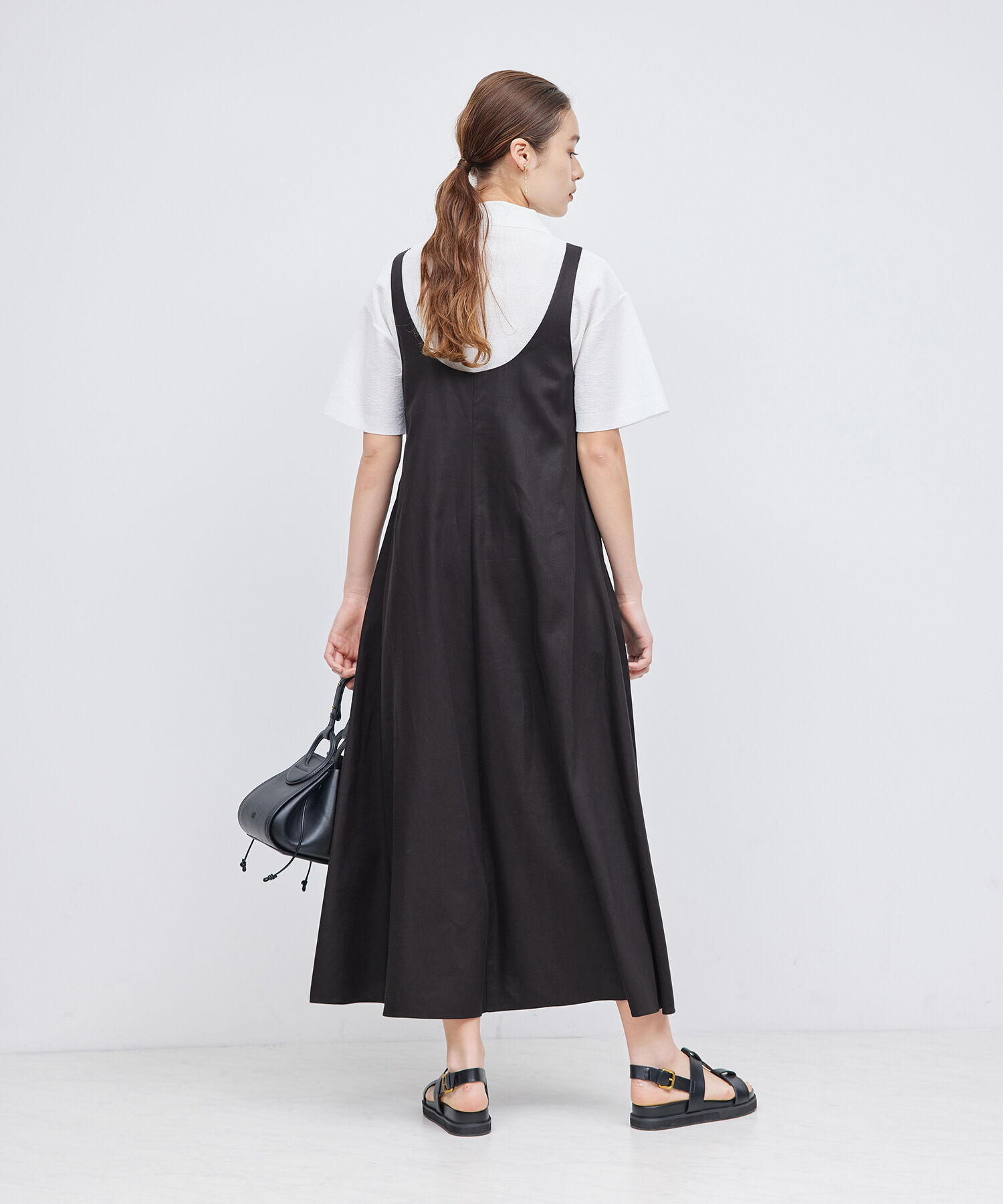 ROPE「レーヨンリネンフレアワンピース」|ワンピース|