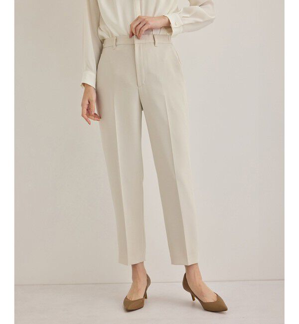 ROPE「トリアセダブルクロステーパードパンツ【セレモニー/通勤対応】」|チノ|