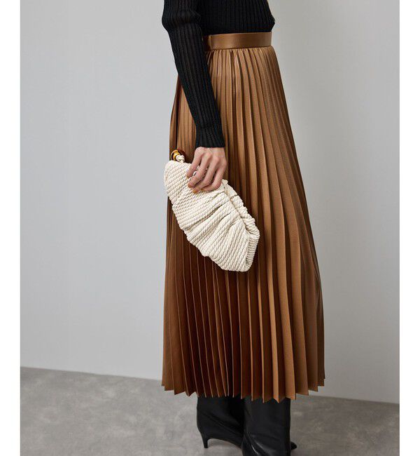 ROPE「ラムレザーロープ柄クラッチバッグ/ミニ」|クラッチバッグ|オフホワイト(15)