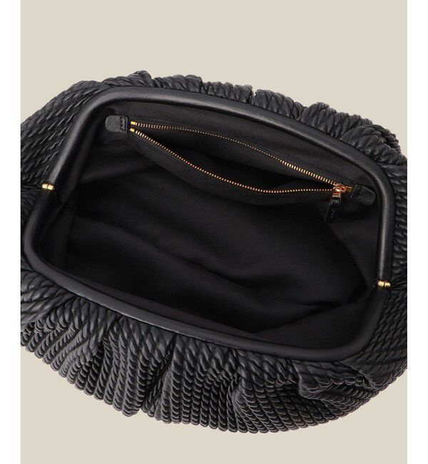 ROPE「ラムレザーロープ模様クラッチ/ミディアム」|クラッチバッグ|