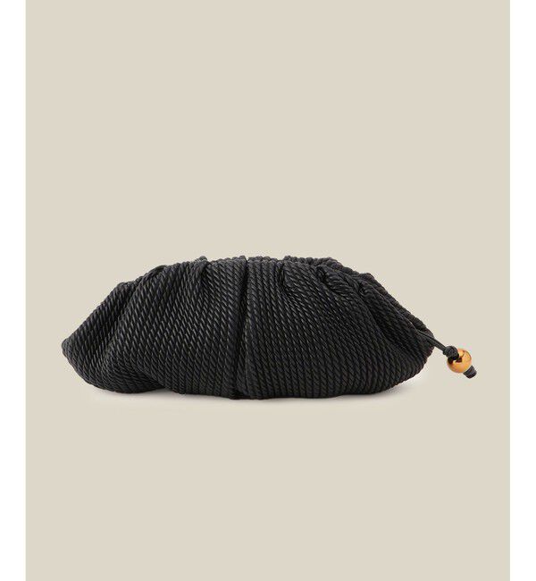 ROPE「ラムレザーロープ模様クラッチ/ミディアム」|クラッチバッグ|