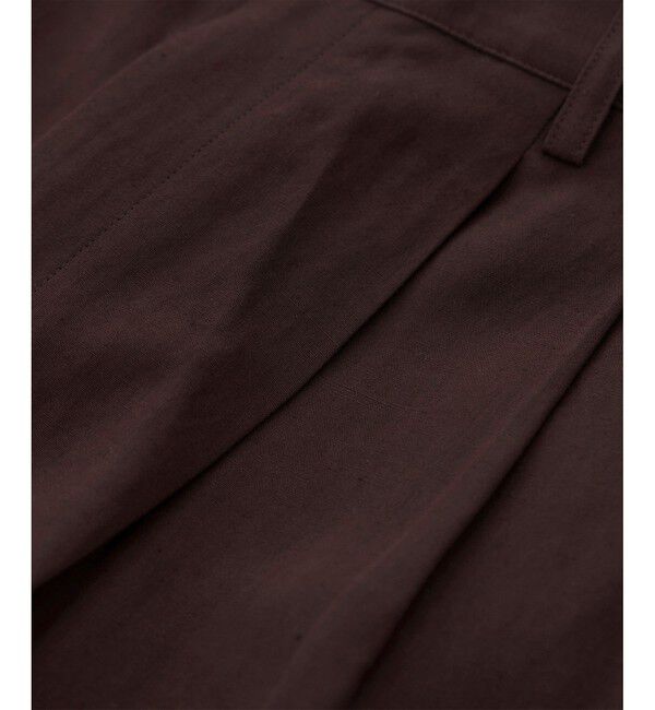 ROPE「レーヨンリネン センタープレスパンツ【セットアップジャケット・ワンピース対応】」|チノ|