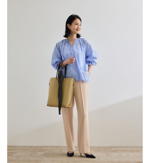 ROPE「【晴雨兼用・高機能】スライド式 ショートバンブーパラソル【UVカット/遮光・遮熱・防水効果】」|傘|