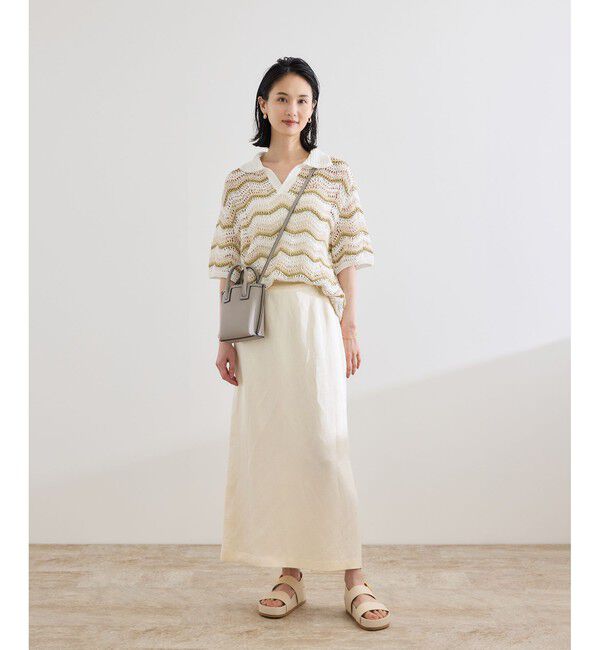 ROPE「【COOHEM（コーヘン）】ZIGZAG SUKASHI KNIT PULLOVER【WEB・一部店舗限定】【一部別注カラー】/洗える」|ポロシャツ|