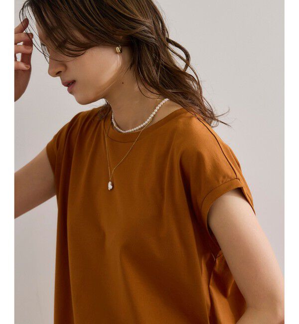 ROPE「【接触冷感・洗える・洗濯耐久あり】ノースリーブTEE」|Tシャツ・カットソー|ブラウン系(22)