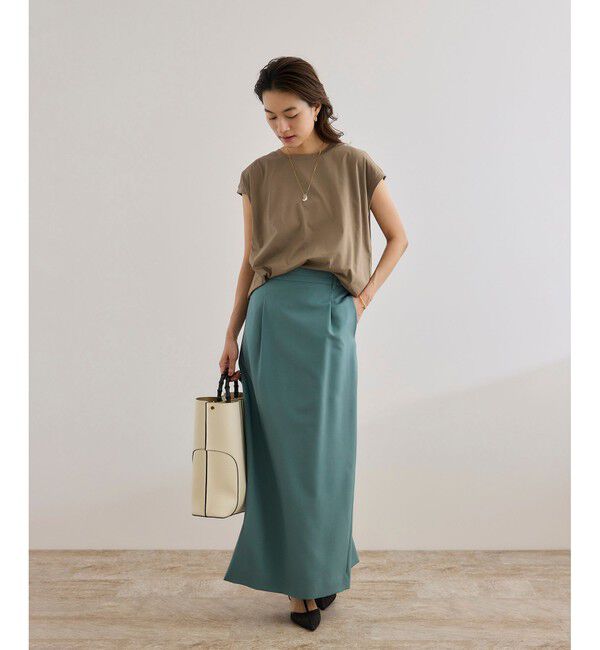 ROPE「【接触冷感・洗える・洗濯耐久あり】ノースリーブTEE」|Tシャツ・カットソー|