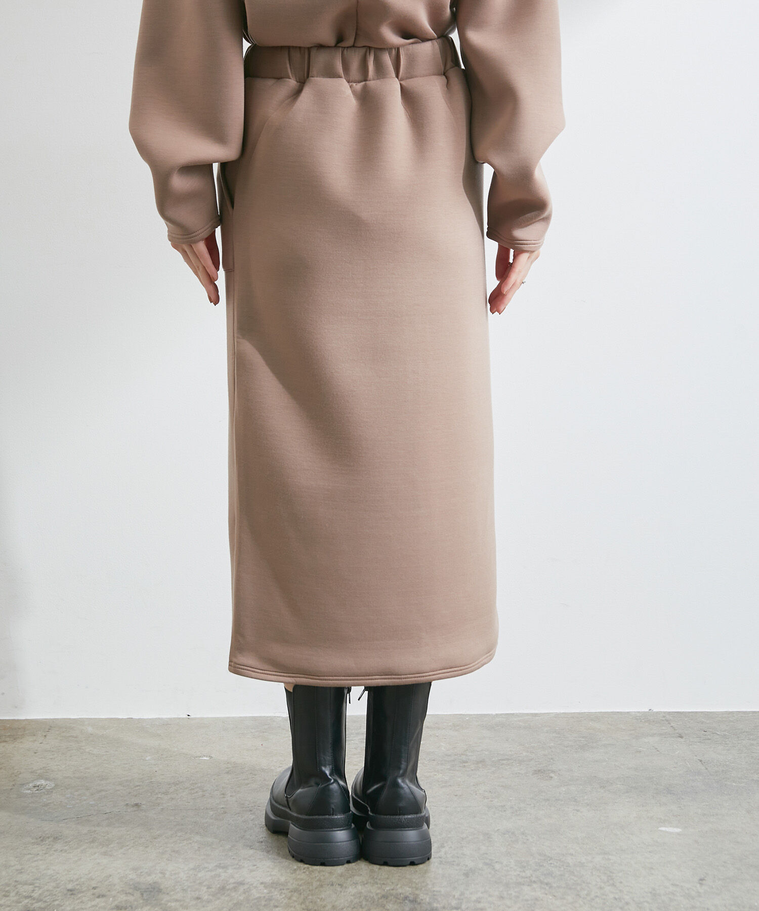 VIS「【スフレタッチ】ダンボールニットタイトスカート」|スカート|