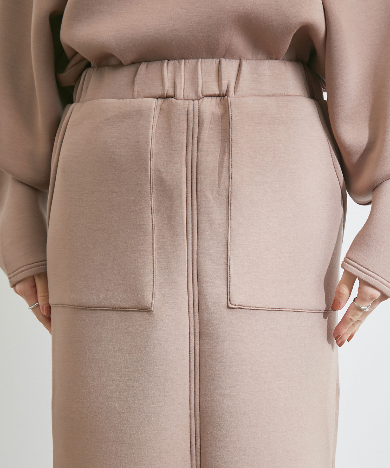 VIS「【スフレタッチ】ダンボールニットタイトスカート」|スカート|