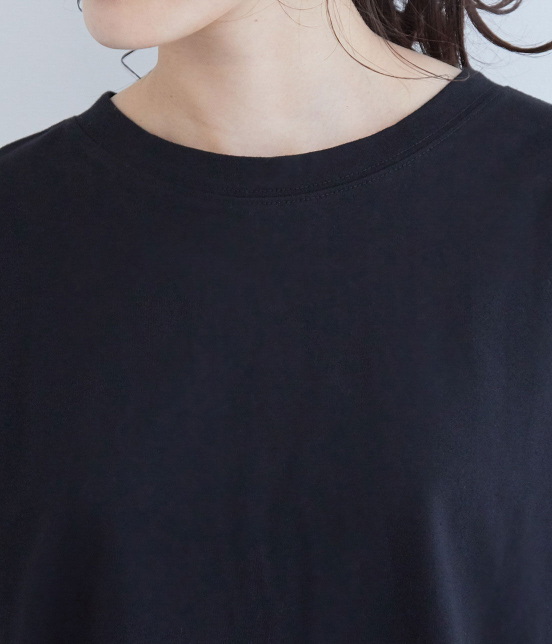 VIS「シルエットスッキリUSAコットンロングTシャツ」|Tシャツ・カットソー|