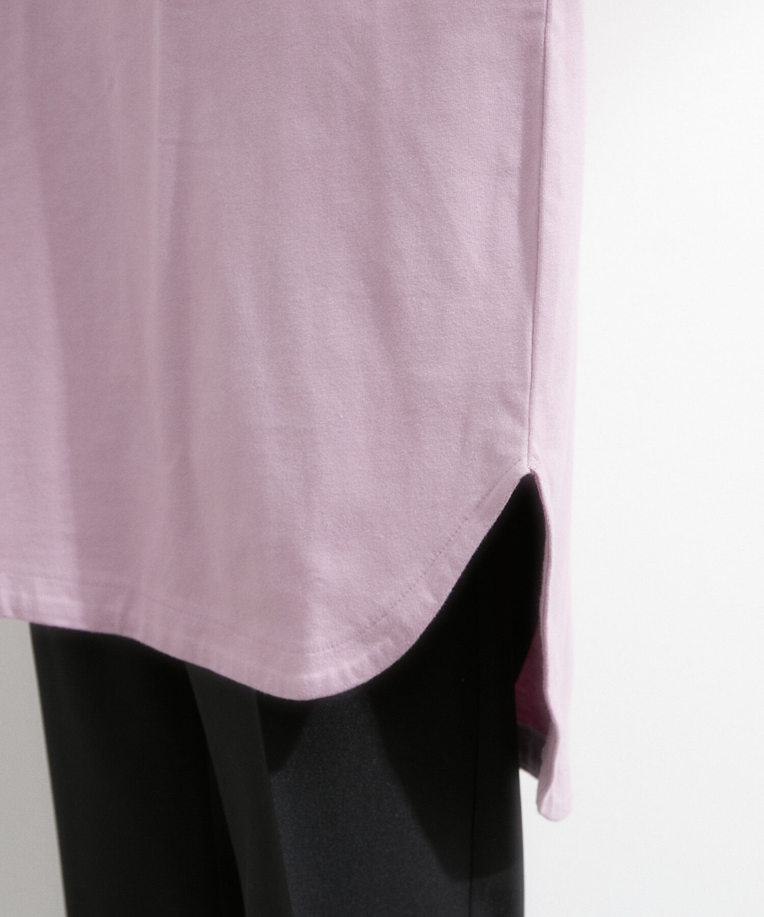 VIS「シルエットスッキリUSAコットンロングTシャツ」|Tシャツ・カットソー|