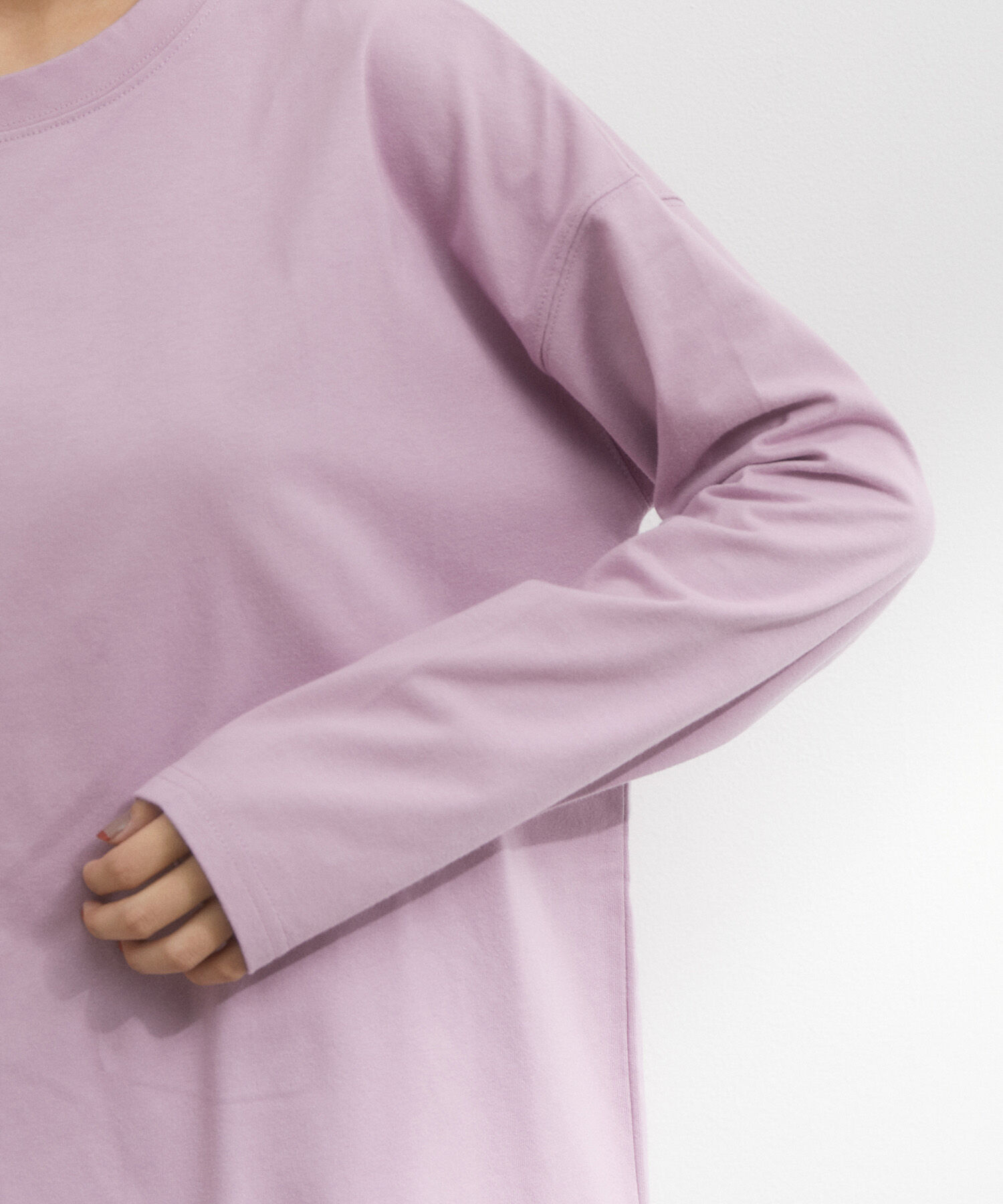 VIS「シルエットスッキリUSAコットンロングTシャツ」|Tシャツ・カットソー|