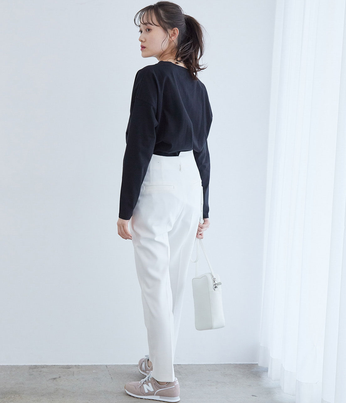 VIS「シルエットスッキリUSAコットンロングTシャツ」|Tシャツ・カットソー|