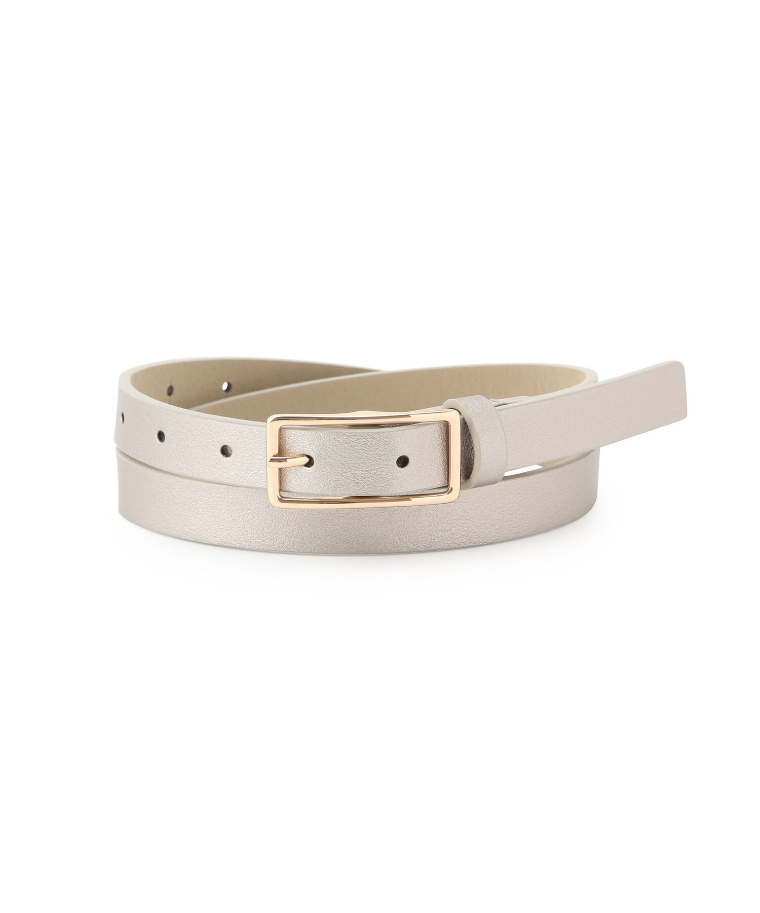 VIS「20mm幅スクエアバックルベーシックベルト」|ベルト|シルバー系(94)