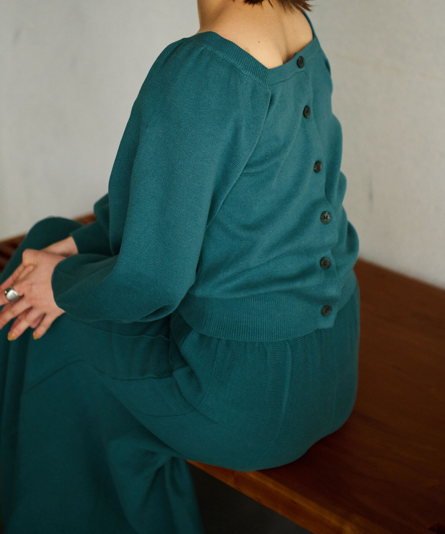 vis-a-vis「【WEB限定】前後2WAYスクエアネックニット【セットアップ対応】」|ニット・セーター|