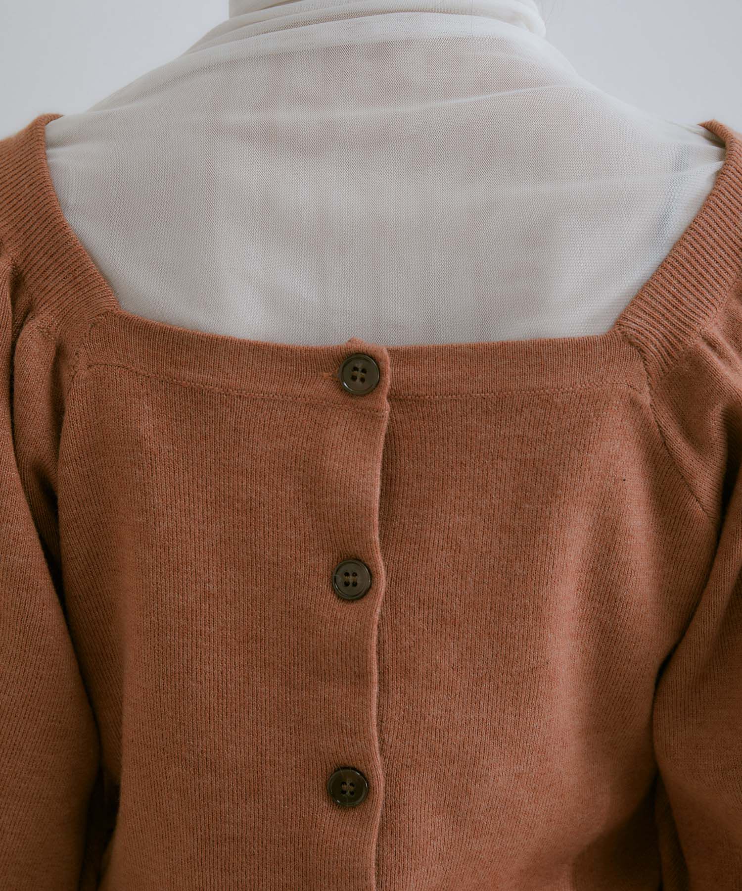 vis-a-vis「【WEB限定】前後2WAYスクエアネックニット【セットアップ対応】」|ニット・セーター|