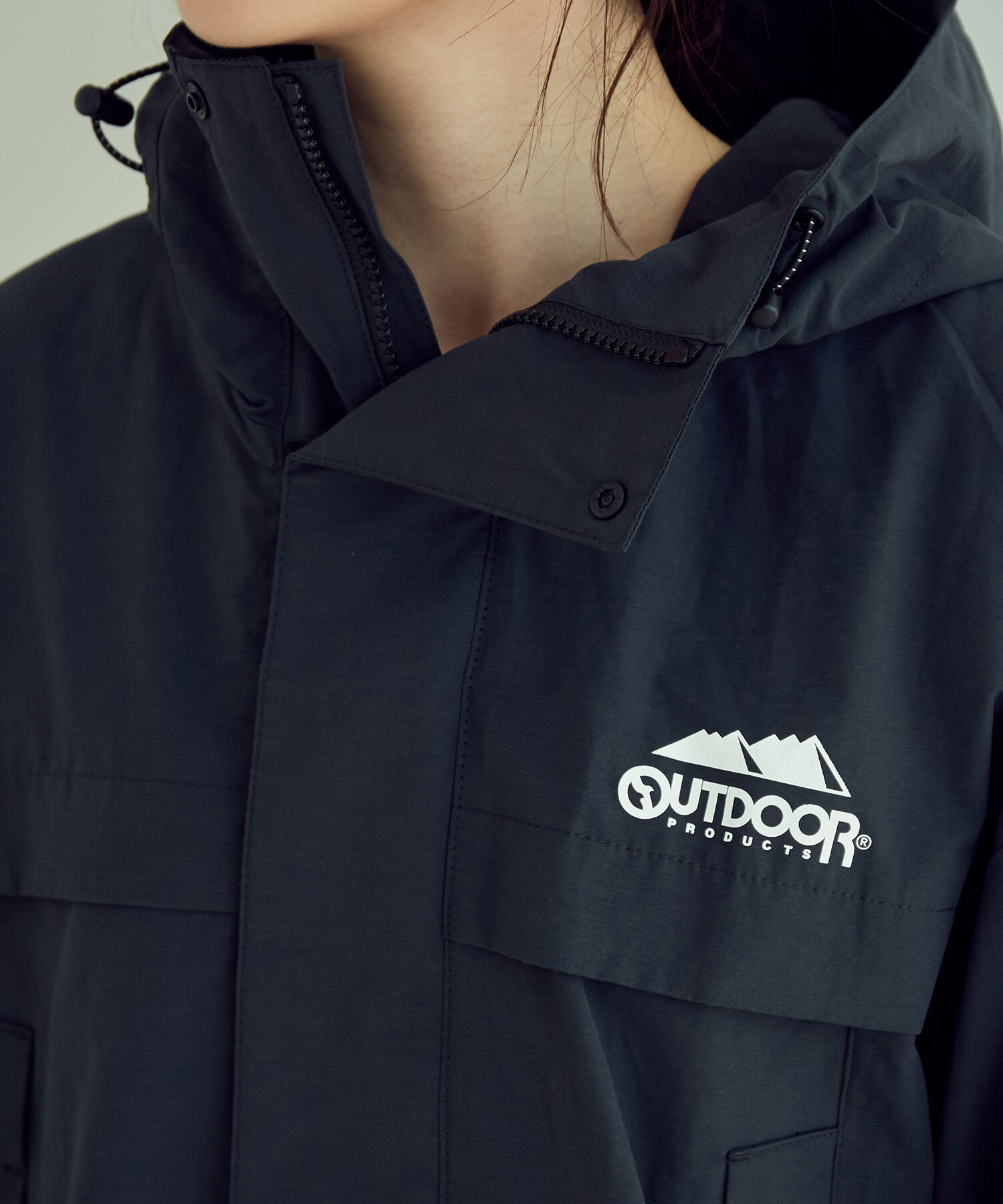 VIS「【OUTDOOR PRODUCTSコラボ】【洗濯可】オーバーサイズマウンテンパーカー」|アウトドア|