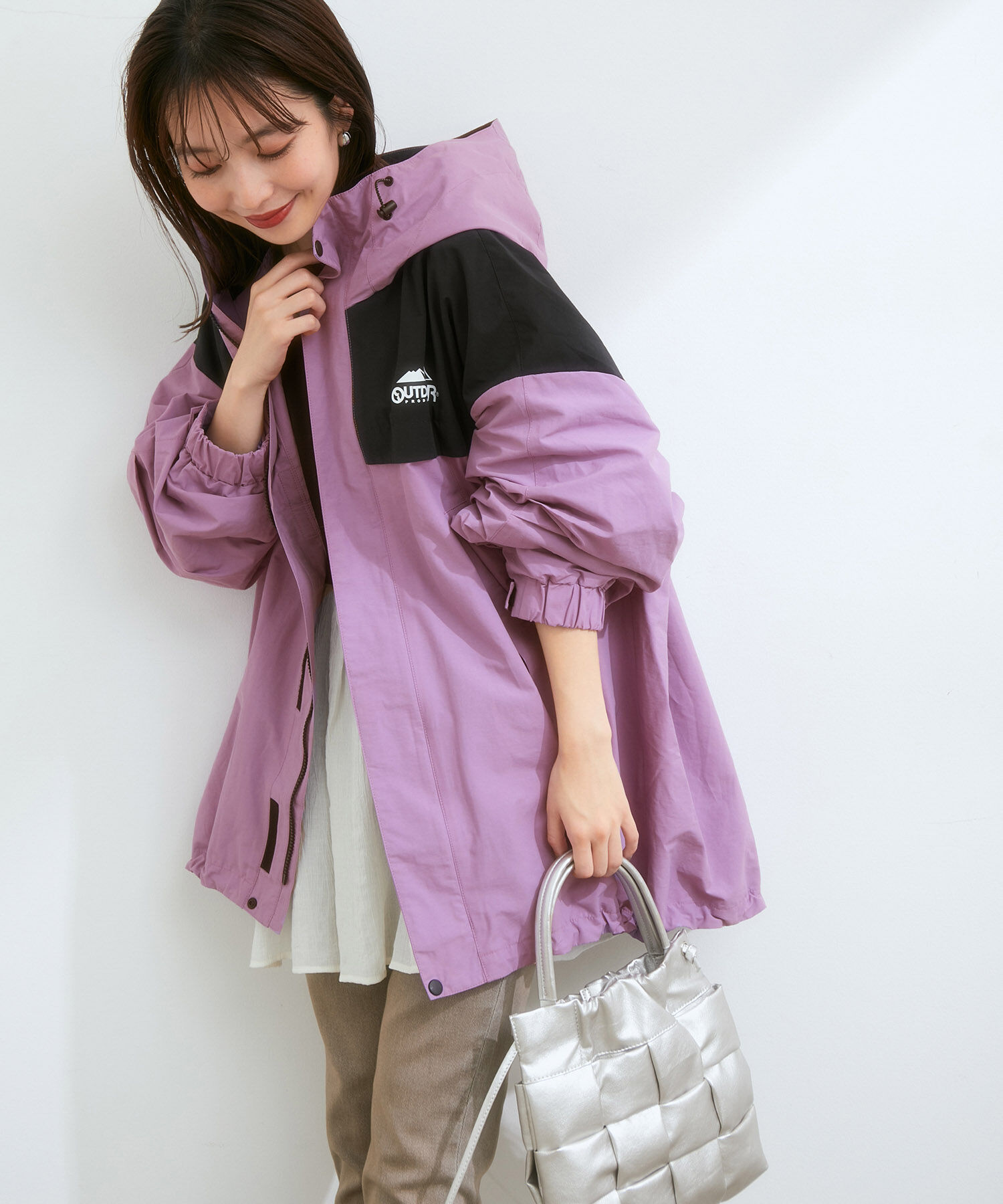 VIS「【OUTDOOR PRODUCTSコラボ】【洗濯可】オーバーサイズマウンテンパーカー」|アウトドア|