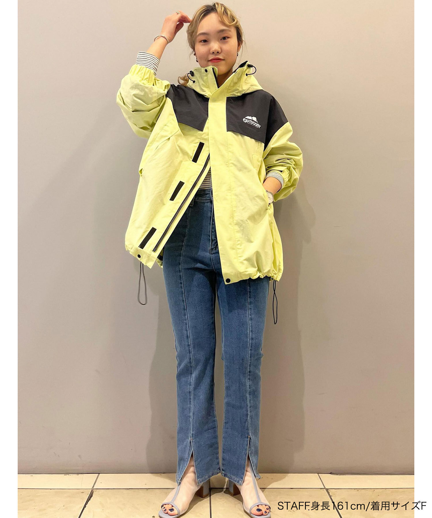 VIS「【OUTDOOR PRODUCTSコラボ】【洗濯可】オーバーサイズマウンテンパーカー」|アウトドア|