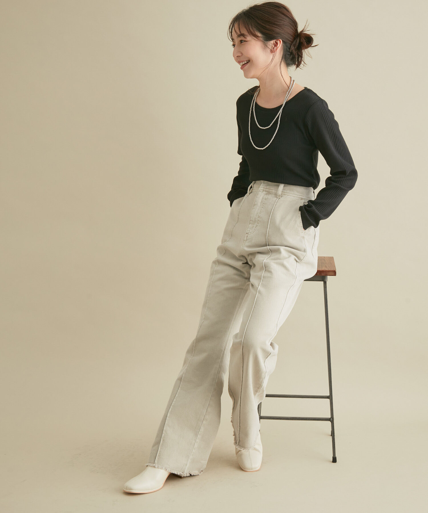 VIS「着回し力抜群のランダムテレコプルオーバー」|Tシャツ・カットソー|