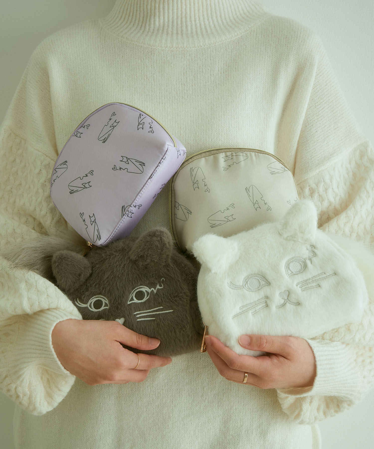 VIS「【ViSage】【ViS CHAT】しっぽ付きポーチ」|ポーチ|