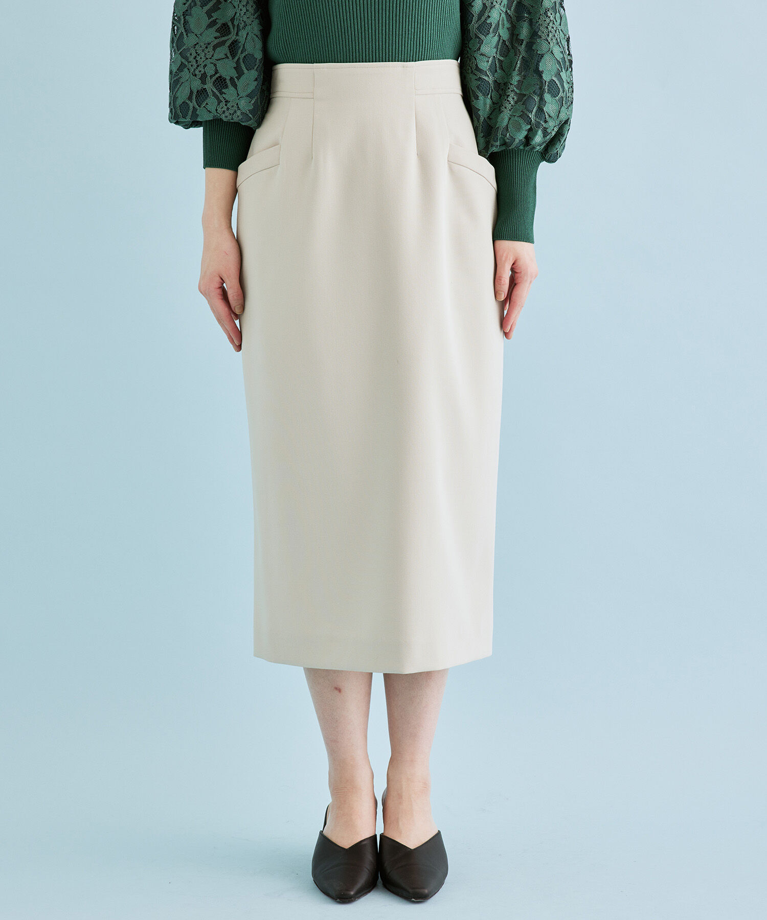 VIS「サイドポケットタイトスカート【sustainable】」|スカート|