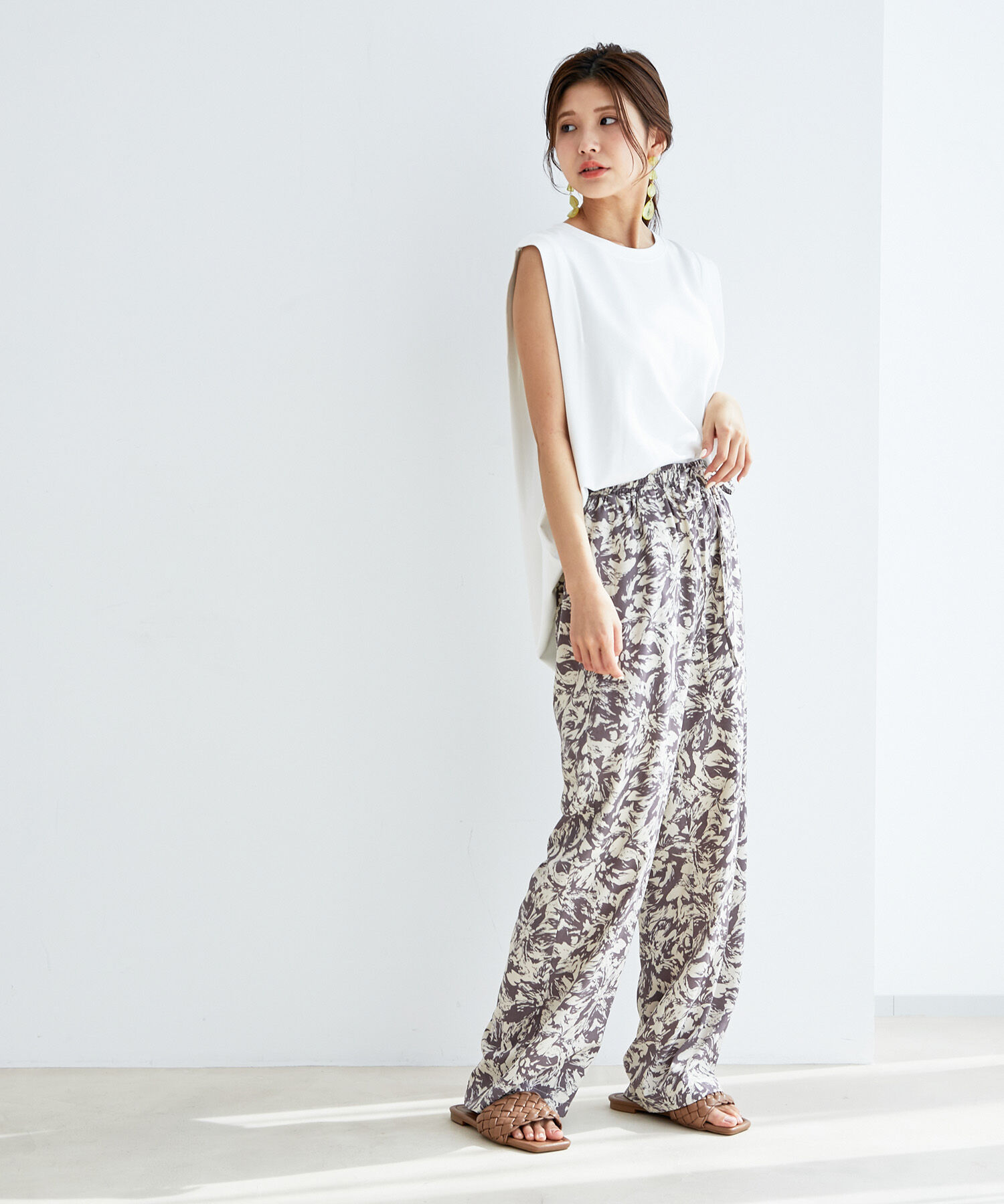 vis-a-vis「【WEB限定】シルケットノースリーブプルオーバー」|Tシャツ・カットソー|