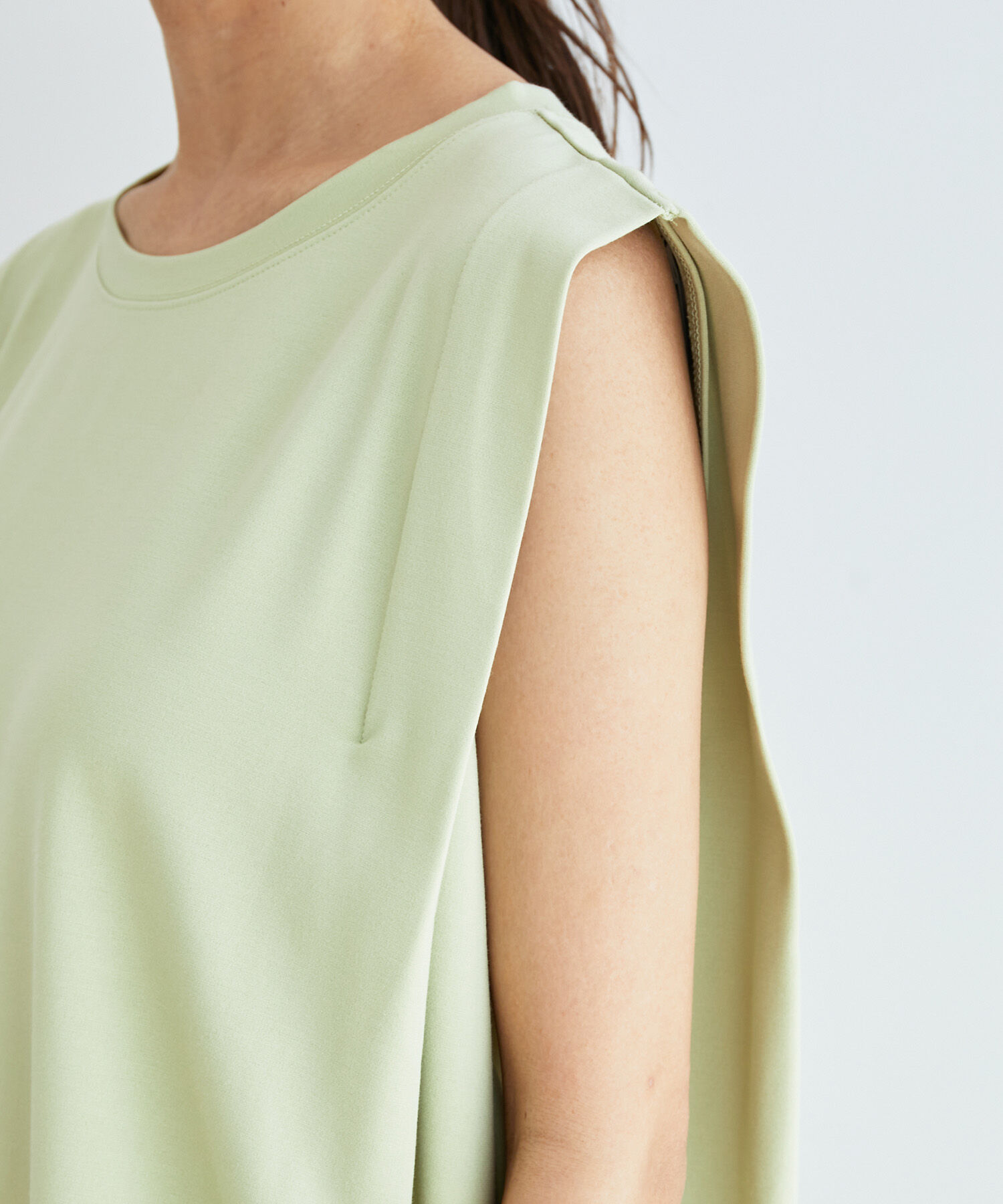 vis-a-vis「【WEB限定】シルケットノースリーブプルオーバー」|Tシャツ・カットソー|