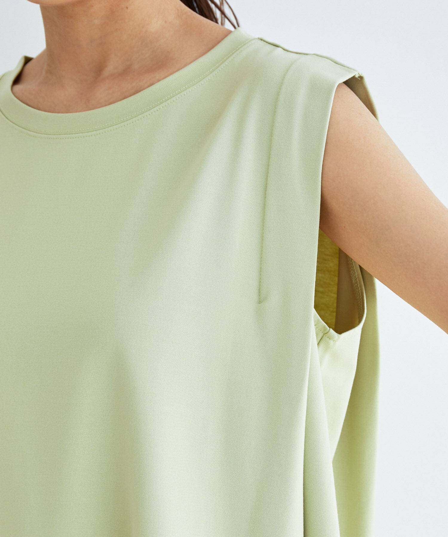 vis-a-vis「【WEB限定】シルケットノースリーブプルオーバー」|Tシャツ・カットソー|