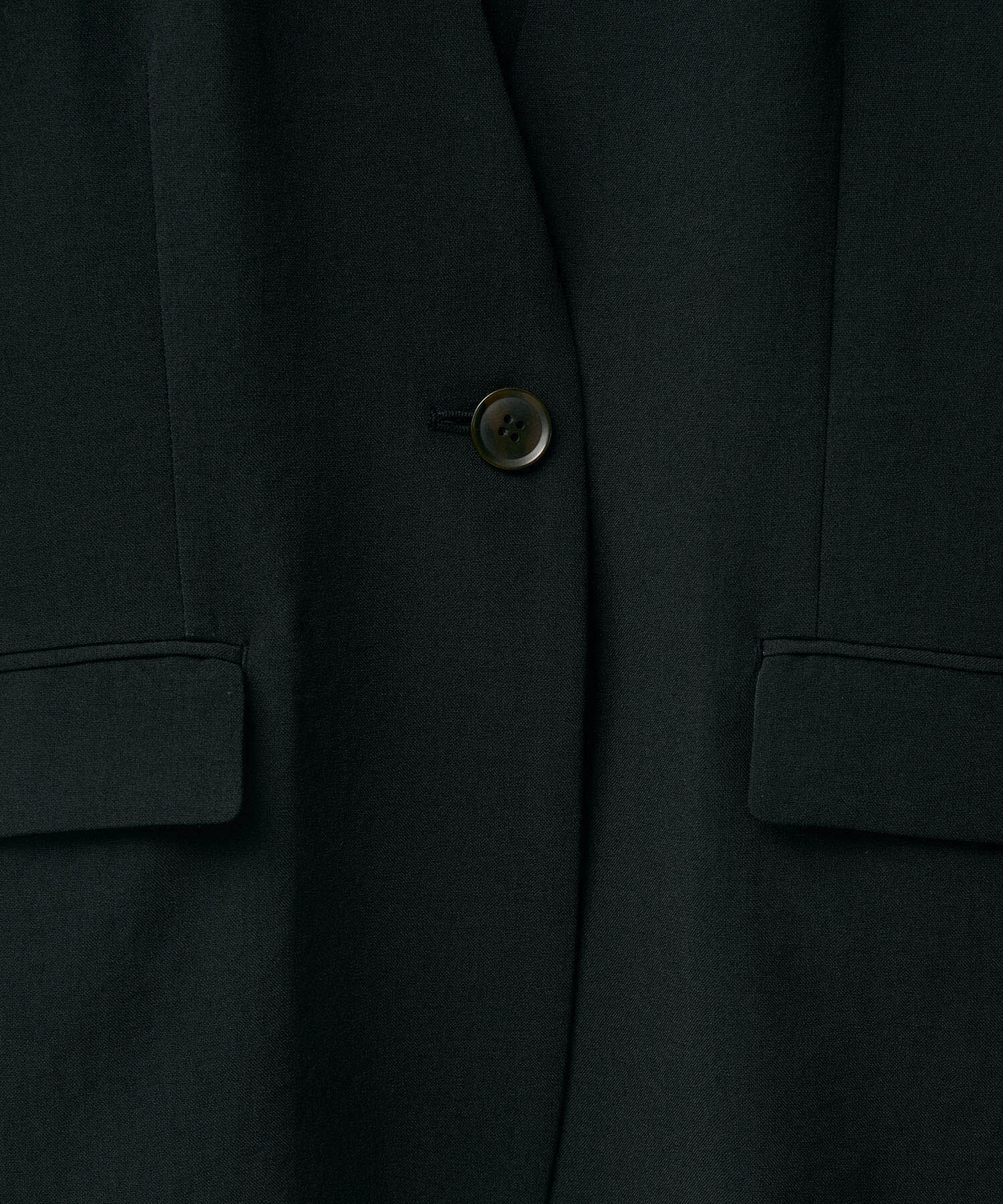 VIS「【洗える・接触冷感】美easyノーカラーVネックジャケット【セットアップ対応】」|ノーカラージャケット|