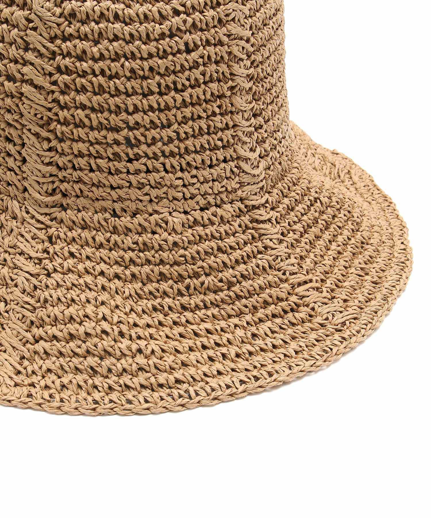 VIS「ライン編み雑材ペーパーハット」|ハット|