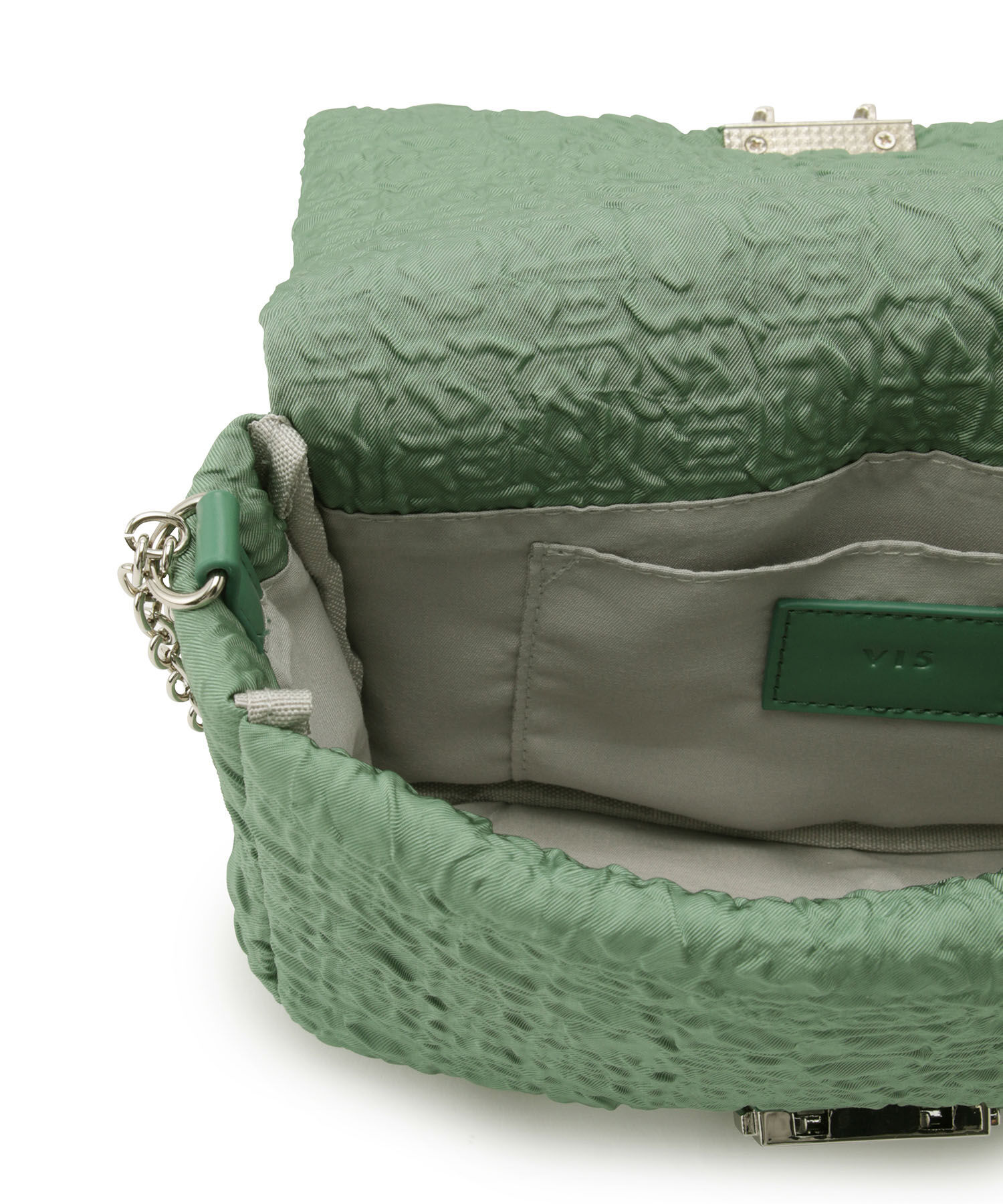 VIS「【2WAY】ポコポコ生地チェーンバッグ」|ショルダー・メッセンジャー|