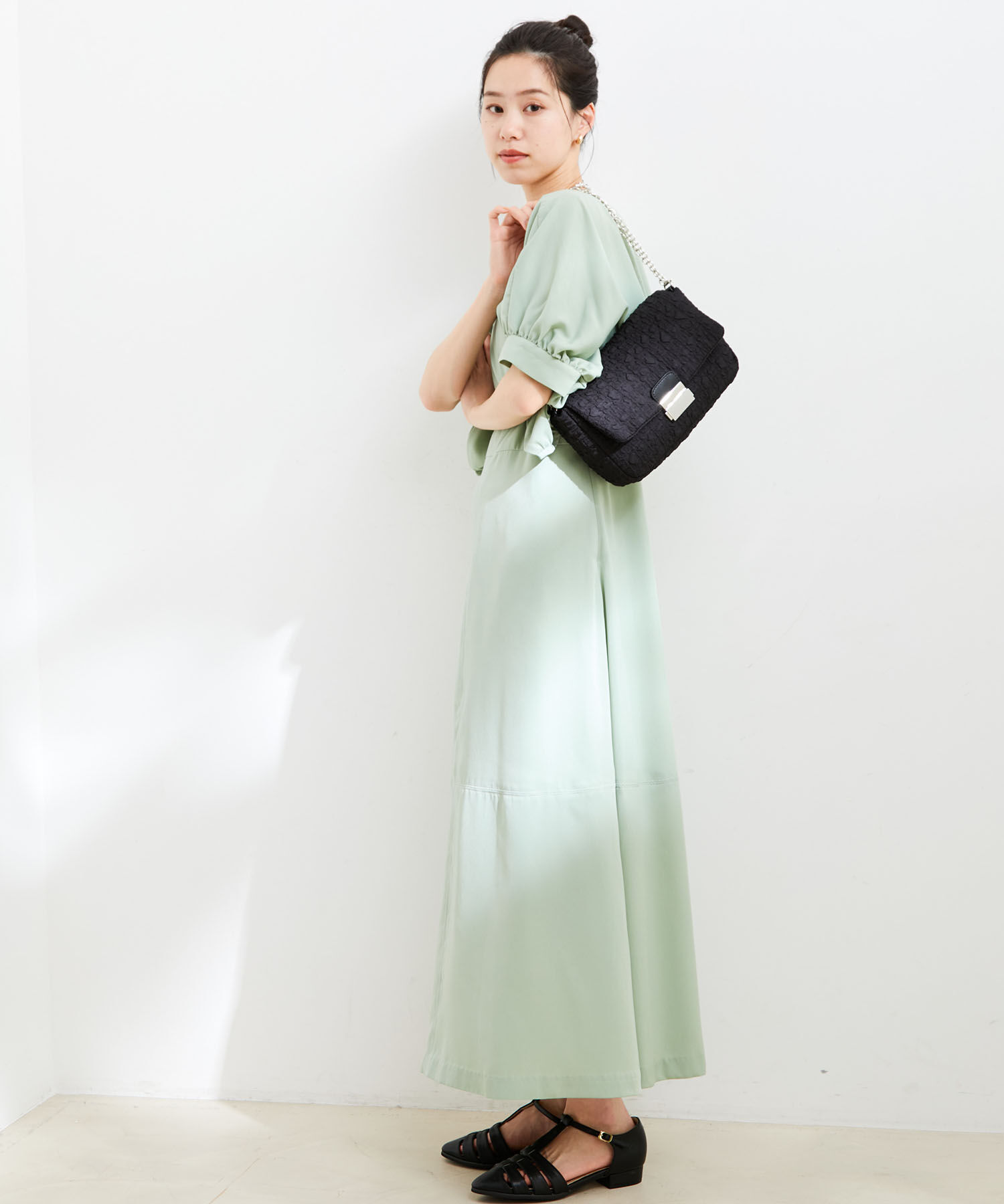 VIS「【2WAY】ポコポコ生地チェーンバッグ」|ショルダー・メッセンジャー|