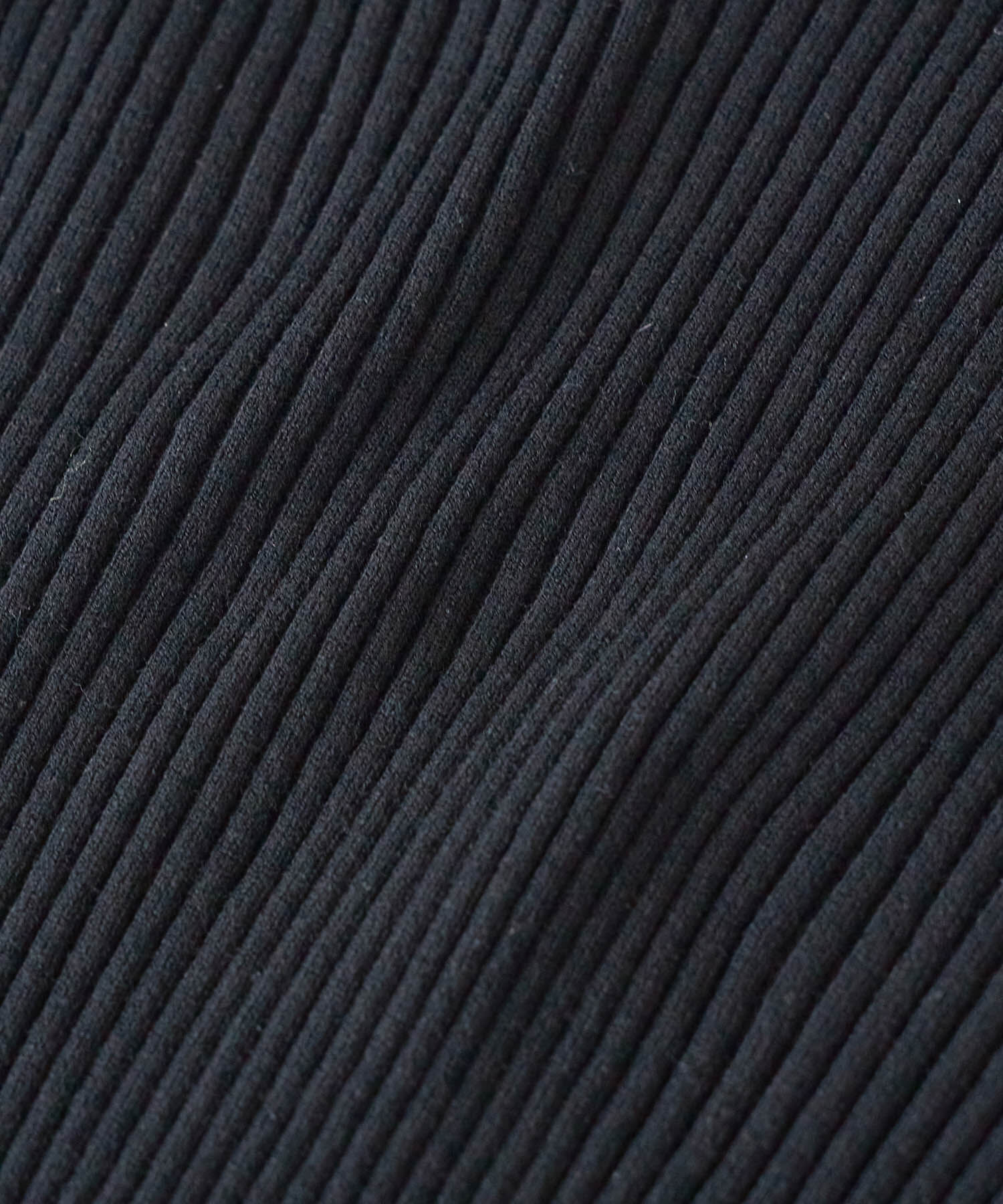 VIS「【洗える】モックネック袖スリットリブニット」|ニット・セーター|