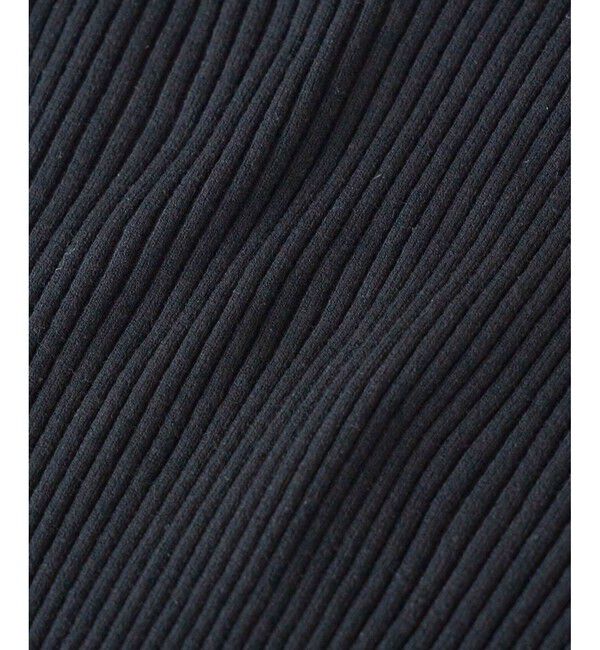 VIS「【洗える】モックネック袖スリットリブニット」|ニット・セーター|