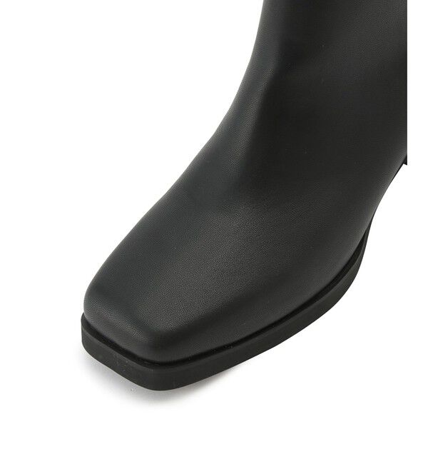 VIS「【抗菌防臭】スクエアトゥソフトロングブーツ」|ロングブーツ|