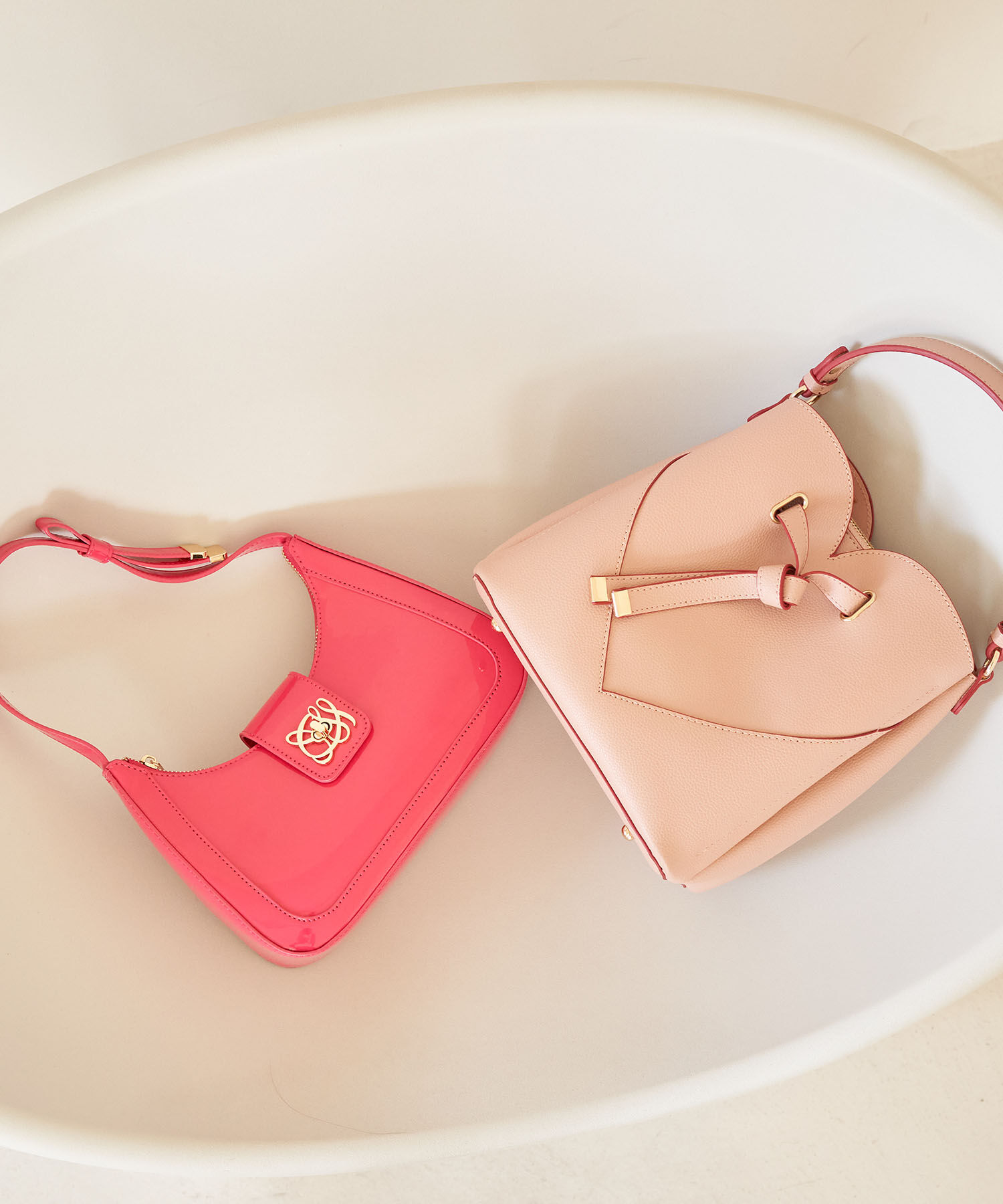 VIS「【追加生産】【2WAY】ハートカットバッグ」|ハンドバッグ|