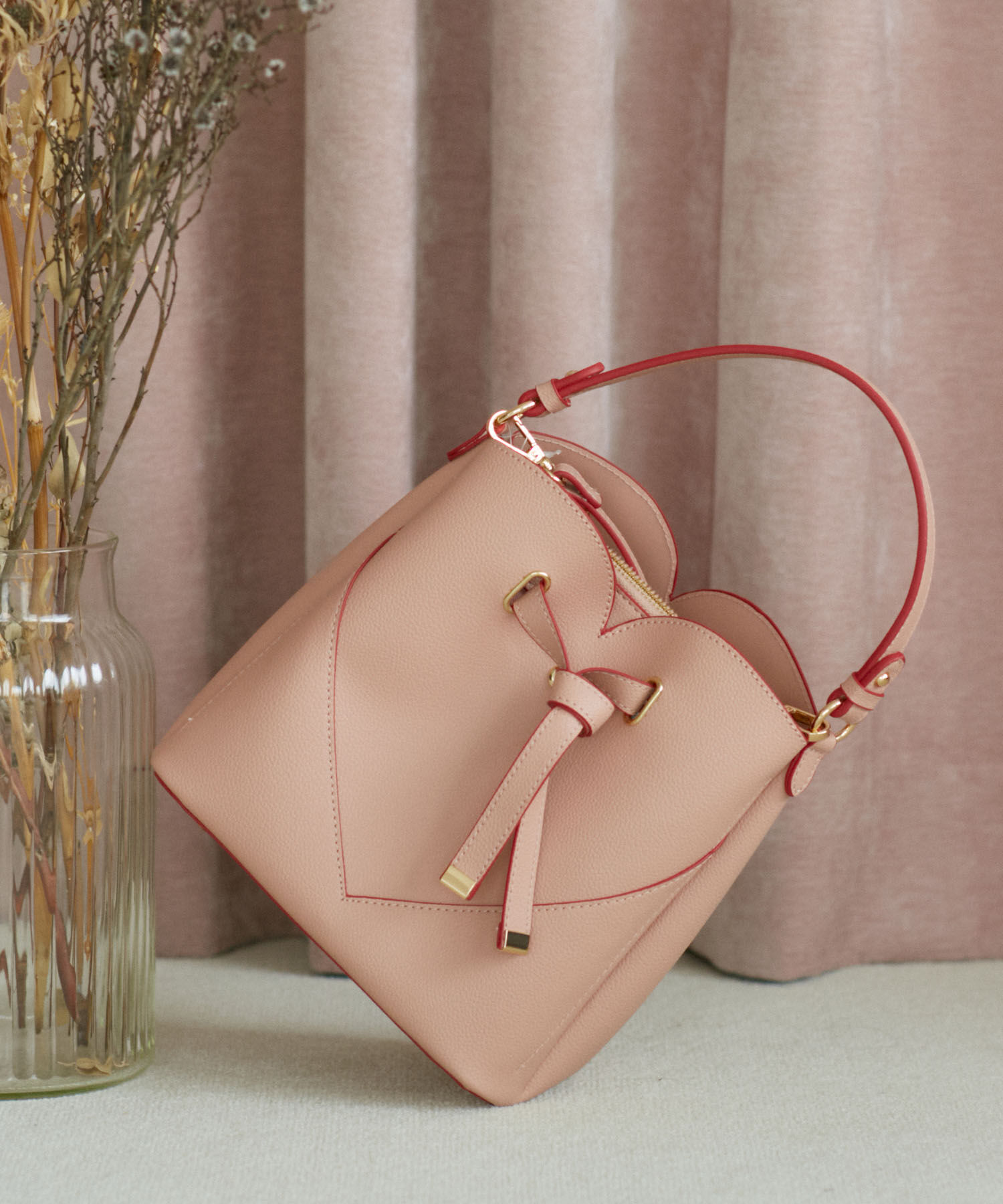 VIS「【追加生産】【2WAY】ハートカットバッグ」|ハンドバッグ|