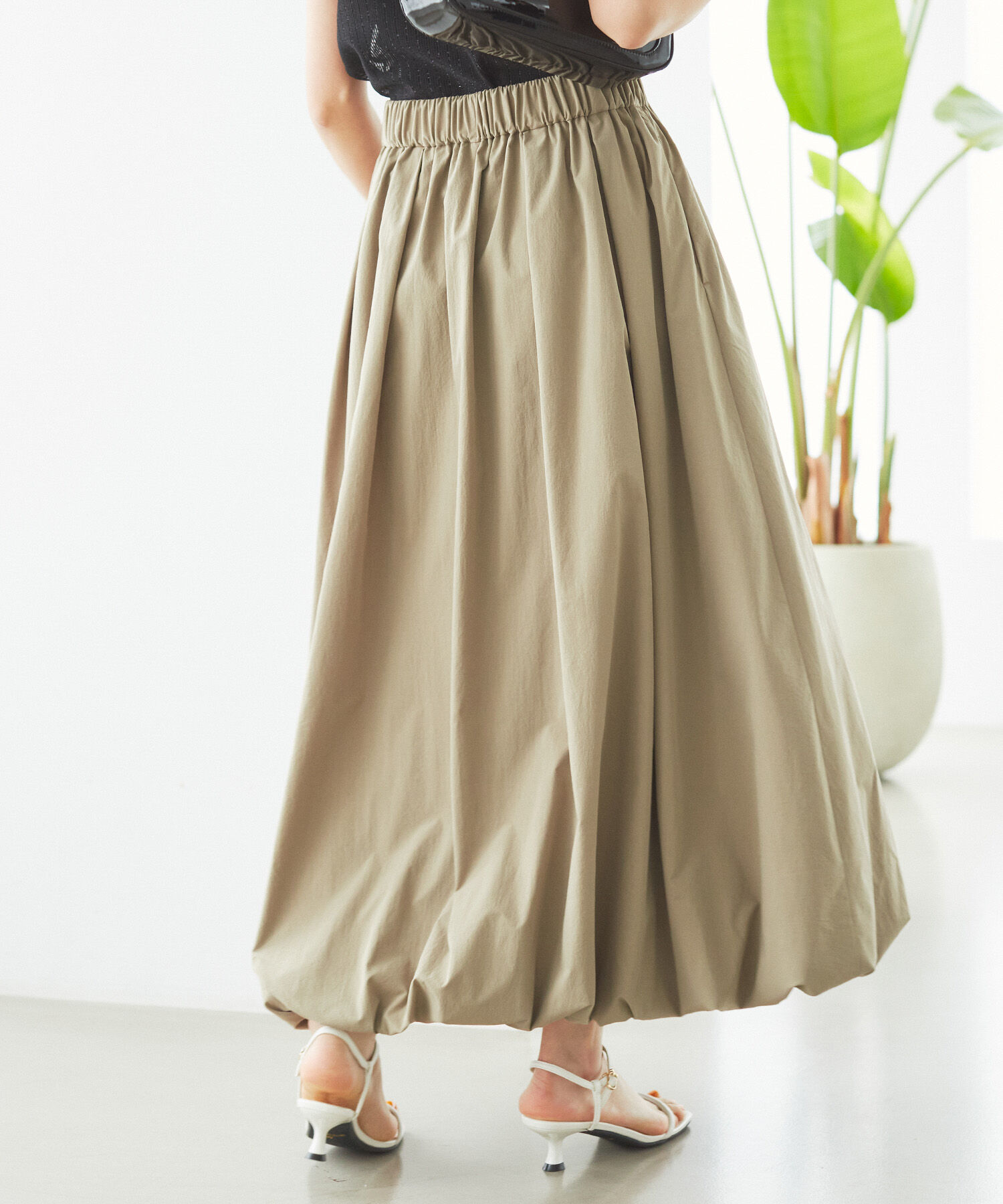 VIS「【洗える】ギャザーバルーンスカート」|スカート|