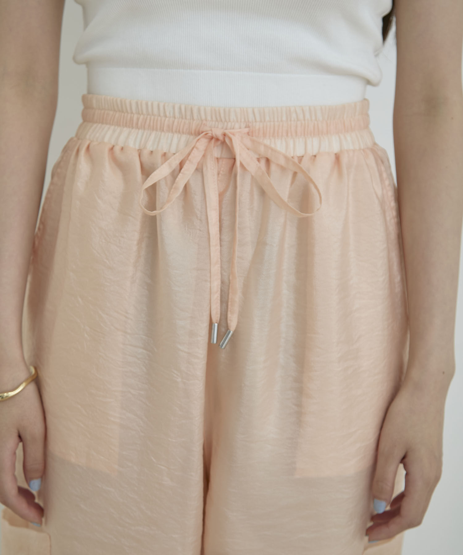 VIS「【洗える】シアーカーゴパンツ」|カーゴ|