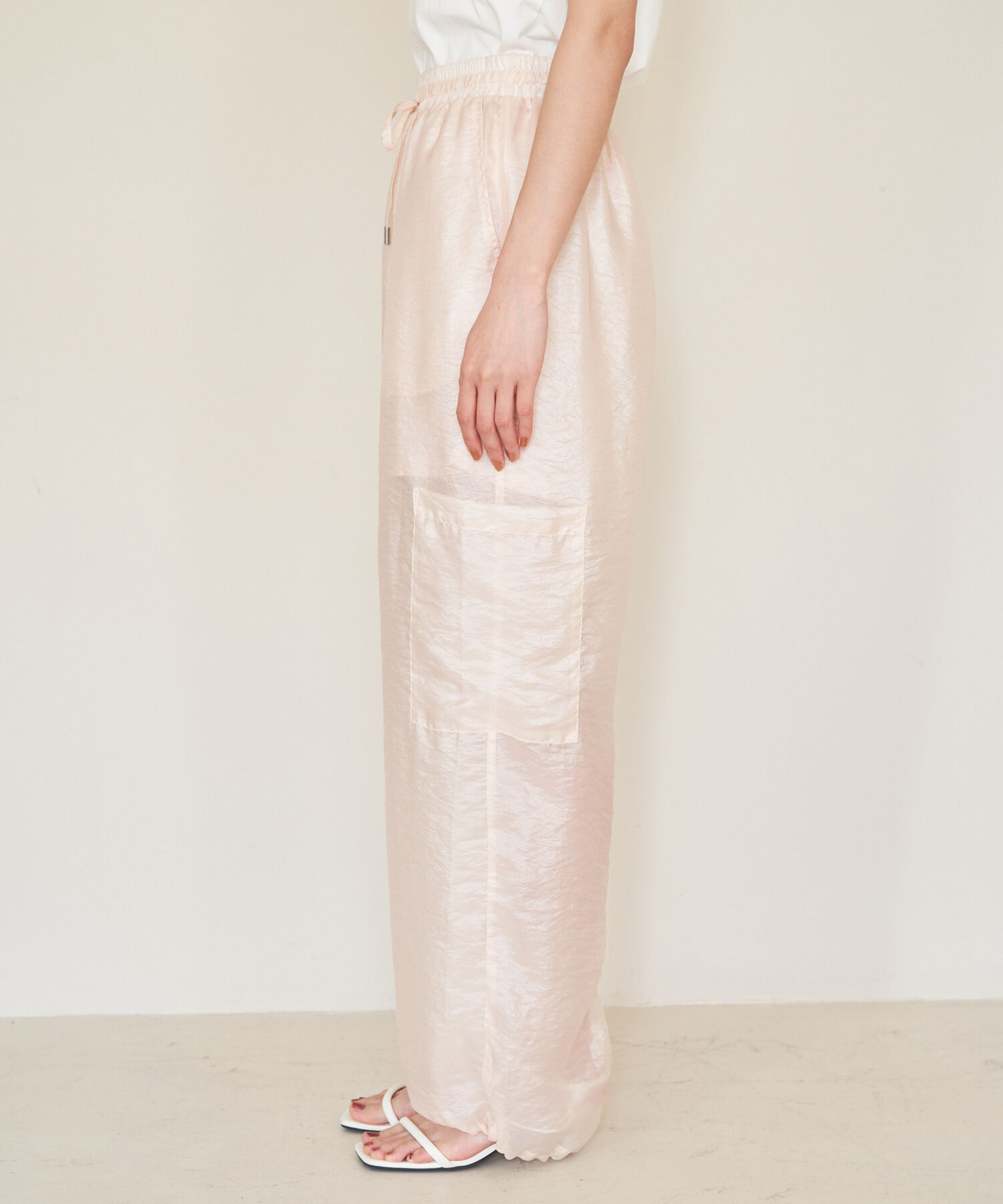 VIS「【洗える】シアーカーゴパンツ」|カーゴ|