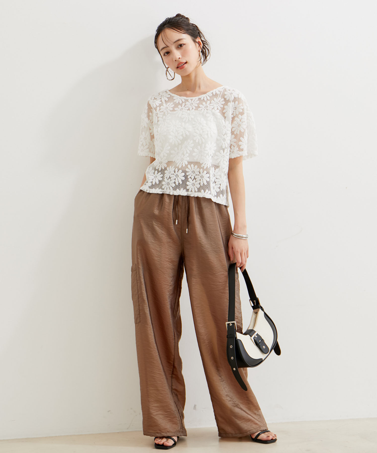 VIS「【洗える】シアーカーゴパンツ」|カーゴ|