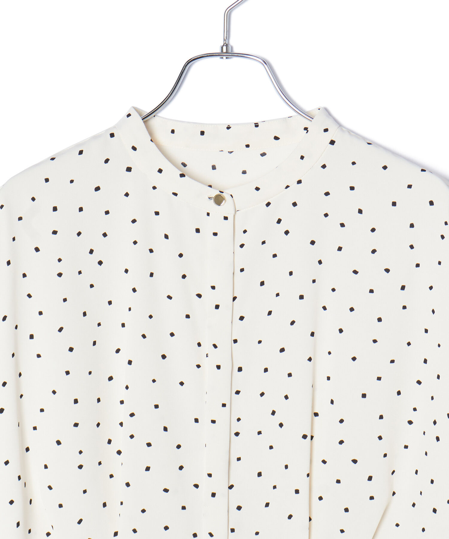 VIS「【洗える】ウエスト切り替えフロントタックブラウス」|シャツ・ブラウス|