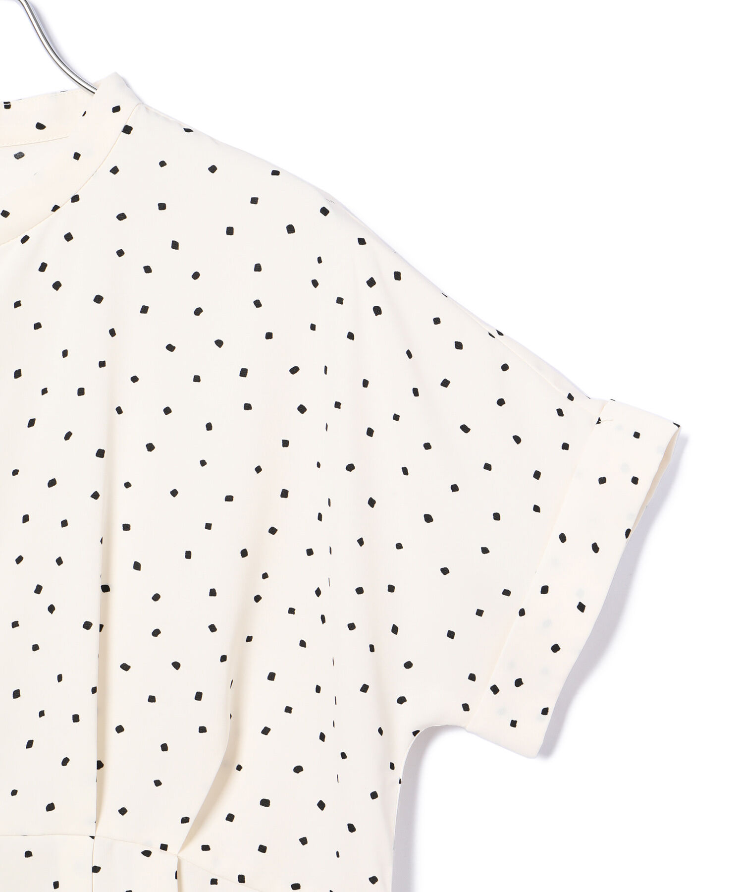 VIS「【洗える】ウエスト切り替えフロントタックブラウス」|シャツ・ブラウス|