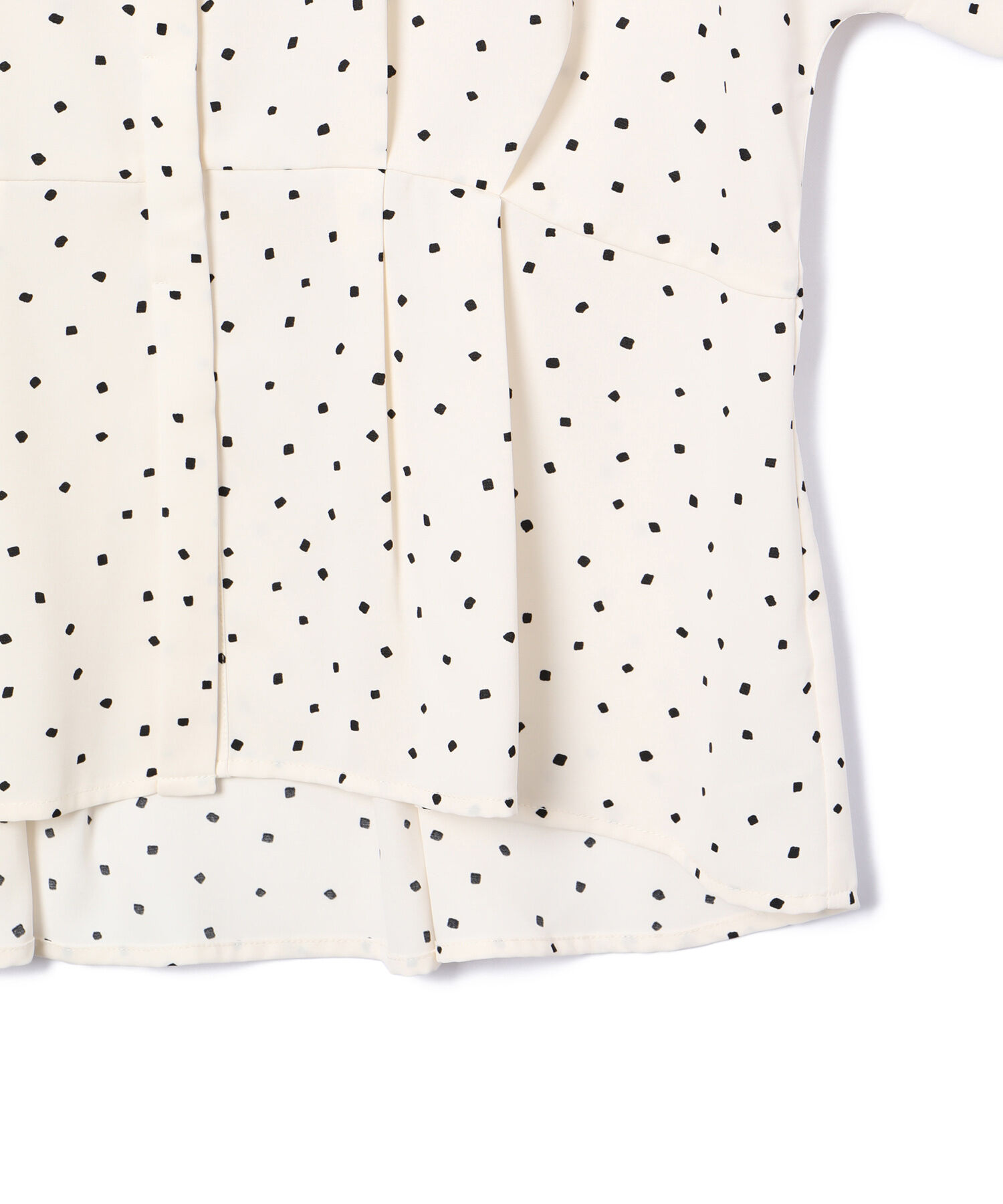 VIS「【洗える】ウエスト切り替えフロントタックブラウス」|シャツ・ブラウス|