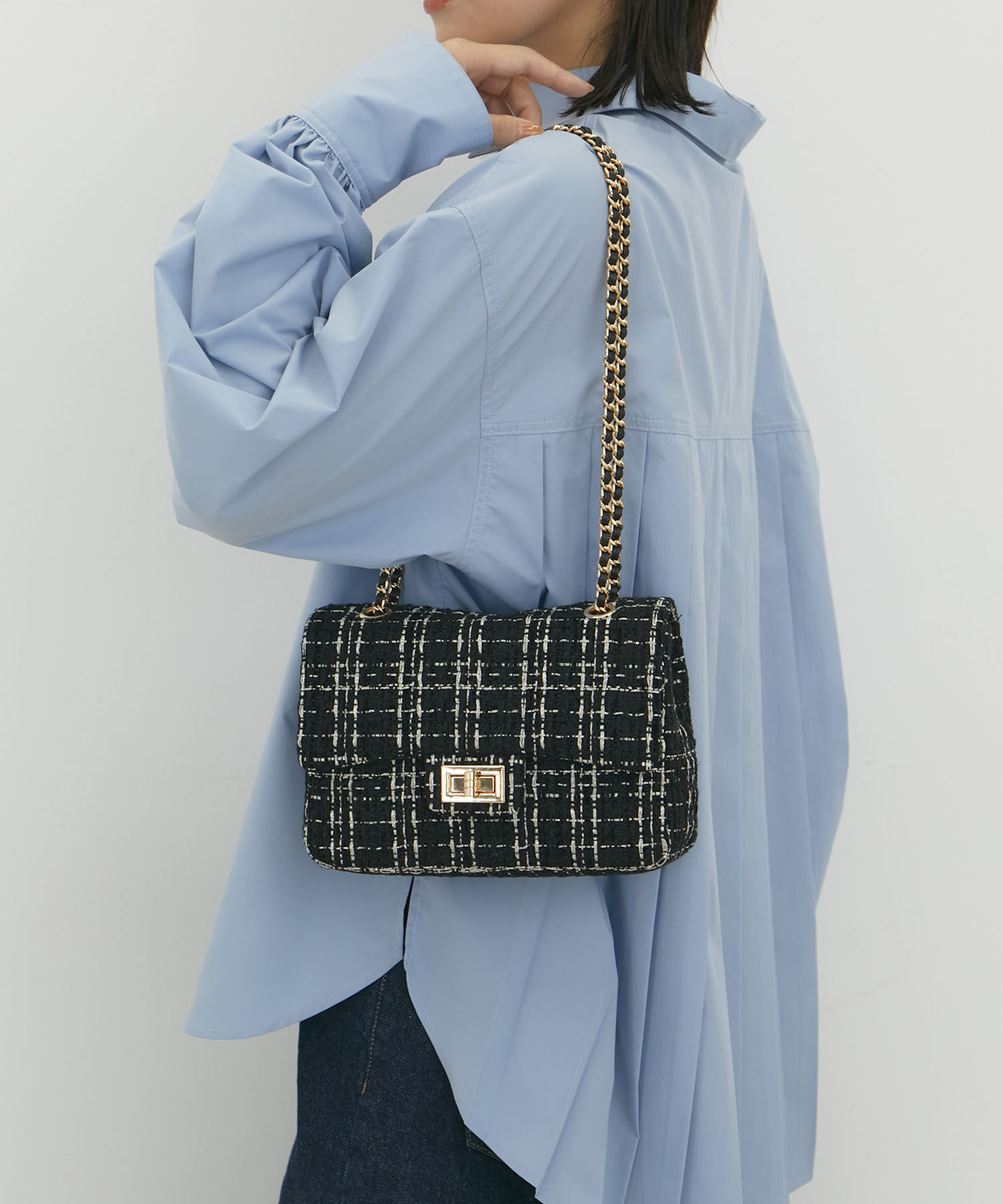 VIS「チェーンショルダーキルティングバッグ」|ショルダー・メッセンジャー|